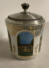 Lebkuchen Schmidt Porzellandose „Deutsche Städte“ mit Zinn-Deckel