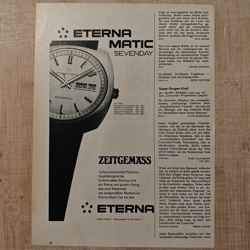 Eterna matic sevenday - eterna, uhr