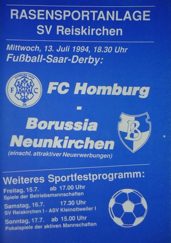 Programm 1994 fc homburg - programm,