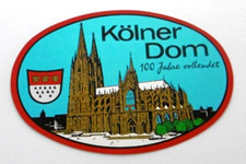 Souvenir-Aufkleber Kölner Dom