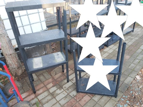 Kunststoffregal schwarz - kunststoffregal, ca