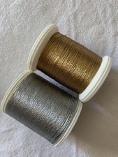 Madeira Metallic silber und gold Effektgarn Stickgarn 20g Rarität!