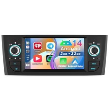 6" Android 14 Autoradio Für Fiat Grande Punto 2007-2012 Linea Apple Carplay Navi