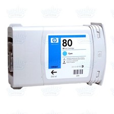 Genuine cyan 350ml ink - hp, 80