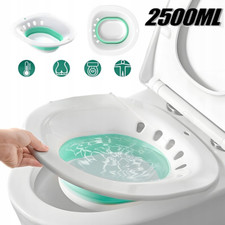 Mobiles Bidet Einsatz für Toilette weiß 39x35x12 cm Aufsatz Intimpflege Hygiene~