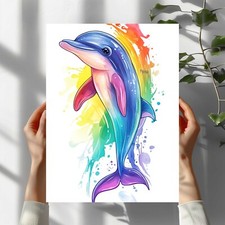  Regenbogen Delfin Premium