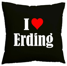 Kissenbezug I Love Erding Ich