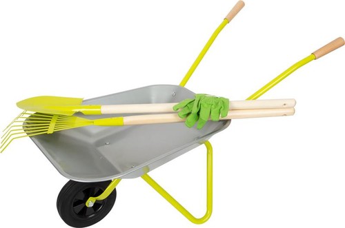 Schubkarre mit gartenwerkzeug - mit,