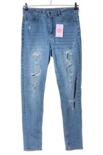 H&M High-Waist Hose Damen Hose Gr. DE 40 blau Street-Fashion-Look