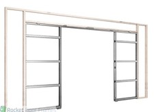 DOPPELTÜR Raketetürrahmen Taschentürset mit Pfosten/Futter & Türmöbeln