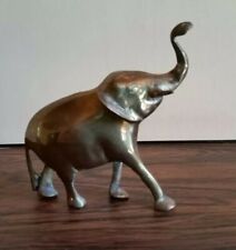Kleiner Elefant aus Messing 13cm lang x 11cm hoch x 4cm dick