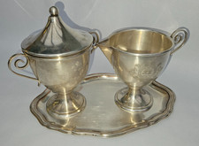 Versilbertes Milch- und