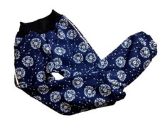 Softshellhose, blau weiße