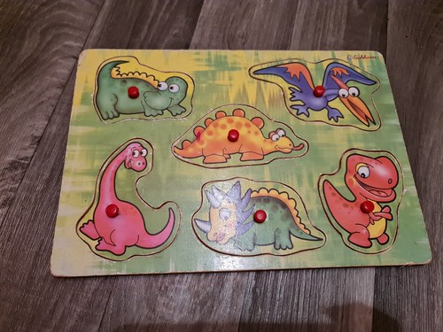 Holz steckpuzzle dinosaurier - holz-steckpuzzle, "dinosaurier"