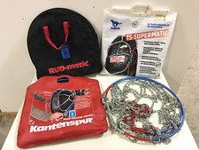 Posten 4x Paar RUD matic Kantenspur TS Union SM Schneeketten Eis Kette Satz NFZ