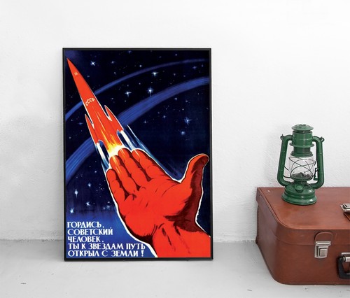 Sowjetunion raumfahrt poster - raumfahrt,