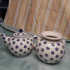 Teekanne und Vase Keramik