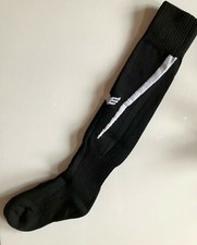 Erima Fußball Stuetzstrumpf, Tube Sock Schwarz / Weiß Size 3