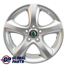 Skoda Fabia 5J Alufelge Silber 5 Speichen 15" ET:43 6J 5J0601025A