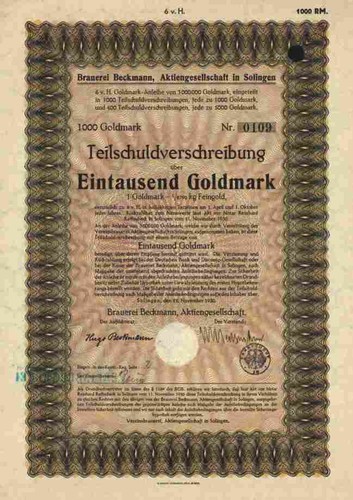 Brauerei beckmann 1930 - brauerei,