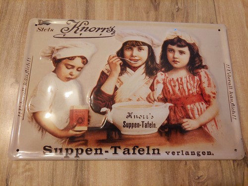 Blechschild knorrs - blechschild,