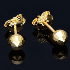 Feine Runde Ohrstecker Kugel Ohrringe 585 14K Echt Gold NEU SCHMUCK Glänzend