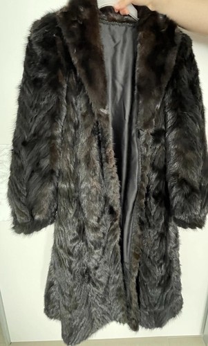 Vintage pelz langmantel - vintage,