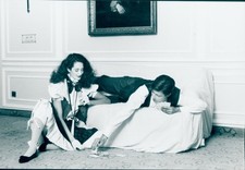 Foto Model in Blümchenrock