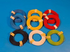 Modellbau-Kabel / -Litze 9 Stück 10 m x 0,14 qmm verschiedene Farben
