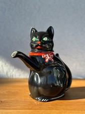 Vintage Katzen Teekanne, Figurenkanne, Kaffeekanne, Art Déco, selten