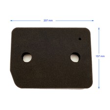 2-4 Schwammfilter 9164761 für Miele Wärmepumpentrockner 207 mm x 157 mm x 30 mm