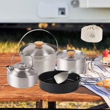 Edelstahl camping töpfe - camping,