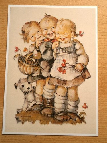 Hummel postkarte vintage - hummel*,