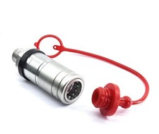 M22 Außengewinde Abreißkupplung mit Staubkappe