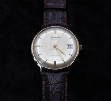 Vintage Armbanduhr GUB Glashütte Spezimatic 26 Rubis Automatisch Datumsanzeige