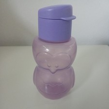 Tupperware Trinkflasche  Trinkverschluss Eule 350ml Eco Easy Kinder Garten lila 