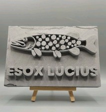 Beton Aufsteller Hecht | Deko | Baitcaster | Rolle | Rute | Angeln | Shimano