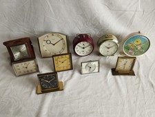 Konvolut 10 Uhren Wecker & Tischuhren Art Deco 50s Junghans Mauthe Kienzle u.a.