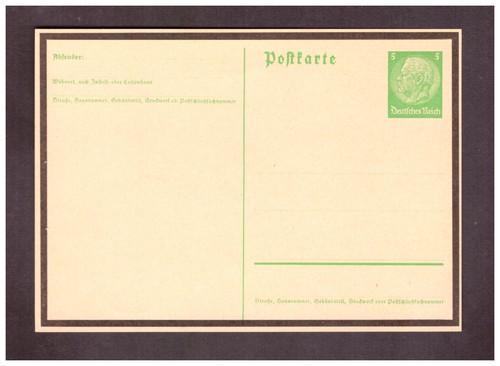 Postkarte hindenburg mit - postkarte,