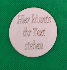 Lasergravur Anhänger Kreis
