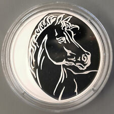 Russland 3 Rubel Silber 2014 Proof PP Jahr des Pferds Pferd Horse 1 Oz