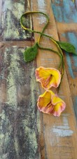 Blumen Girlande Filz Gelb