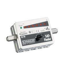 Schwaiger SF70 SAT Finder 6 LED Ton SF 70 exakt ausrichten Empfangspegel NEU