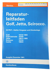 Reparaturleitfaden Golf 1 + Cabrio 1,5l + 1,6l Motor 34 PICT- , Keihin Vergaser