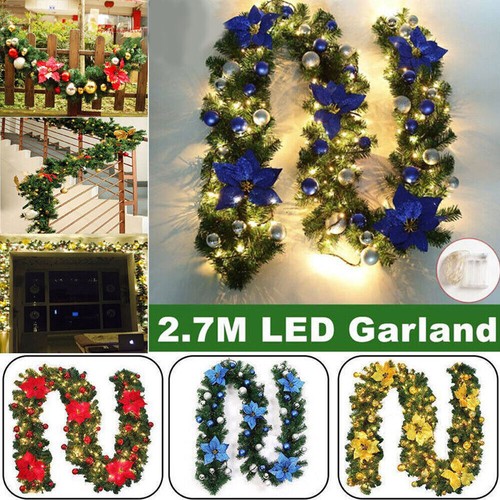 Girlande mit led lichterkette - mit,