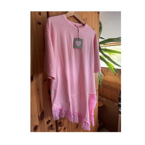 Shirt mit spitze rosa - t-shirt,