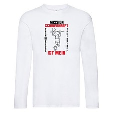 Mission Schwerkraft | Klimmzug | Schweiß | Bodybuilder Long Sleeve Weiß