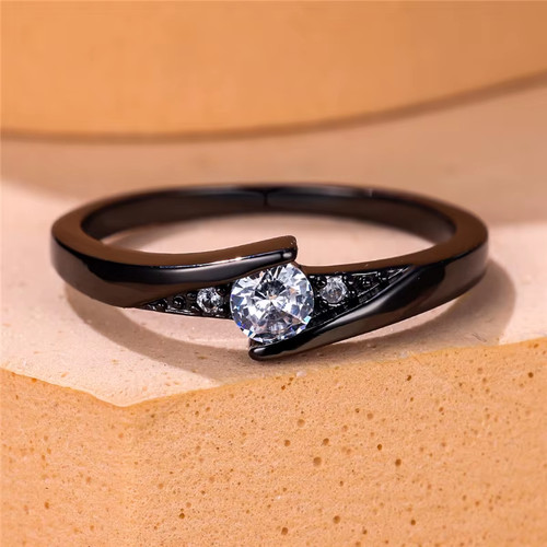 Ring damen goldfarben zirkonia - ring,
