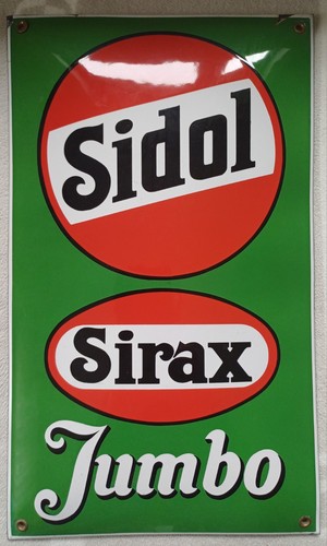 Sidol sirax emailschild 1930er - emailschild,