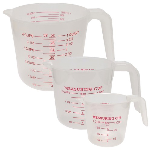 3er set messbecher - set,